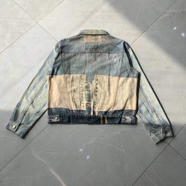 Acne Studios Trompe-L'œil Print Denim Jacket - Image 2